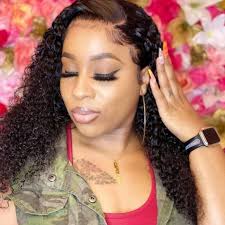 Brazilian Curly Hair Weave Hair 4 Bundles With 13*4 Frontal Closure