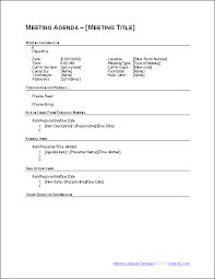 Free Meeting Agenda Template Meeting Agenda Agenda Template Meeting Agenda Template