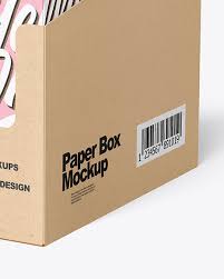 Download Kraft Paper Display Box With Boxes Mockup In Box Mockups On Yellow Images Object Mockups
