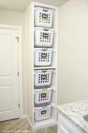 Wasche Storage Losungen Schrank Losungen Makeover Schrank Storage Wasche Laundry Room Diy Diy Laundry Basket Laundry Room Organization