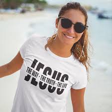 Choose any template and customize it anyway you want. Jesus The Way The Truth The Life Womens Christian T Shirt Jesus Shirts In 2021 Jesus Shirts Christian Shirts Designs Christian Clothing Womens