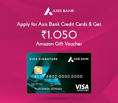 You cannot use other bank atms to make payment. Apply For Axis Credit Card Get Axis Credit Card Amazon Voucher Worth Rs 1050