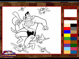 Superman coloring pages for kids. Superman Coloring Pages Superman Games Youtube