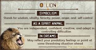 Lion Symbolism Spirit Animal Dream Lion Meaning Lion Spirit Animal Spirit Animal Meaning