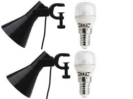 Check out ikea's stylish home furnishing and home accessories now! 2x Ikea Lagra Spotlight Lamp Clamp Clip On Light Fitting 2x E14 Ledare Led Bulb On Popscreen