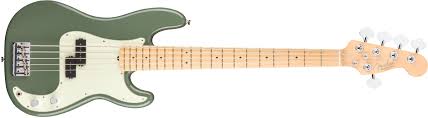 Precision Bass American Professional Precision Bass V Antique Olive Fender American Fender Precision Bass Electric Bass