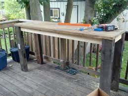 Building My Pub Height Table For The Back Deck Love Love Loving My Kreg Jig Kit Diy Deck Deck Building Plans Deck Remodel
