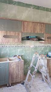 مطابخ لون اخضر فاتح