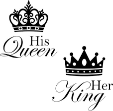 His Queen And Her King With Crown Wall Decals King Queen Tattoo Crown Tattoo Design King Crown Tattoo