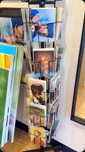 We have greeting cards by “The Art of Abdul Badi”. Come shop with us today,  we are open from 12pm-6pm✨ , #charmcity #mahoganymakers #fellspoint  #baltimore #shopsmall #alkebulan #baltimorefarmersmarket
