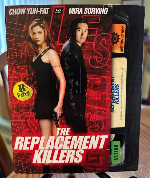 The Replacement Killers [1998 Film] (Blu-Ray w/ Retro VHS Slipcover, 2022)  NEW!!