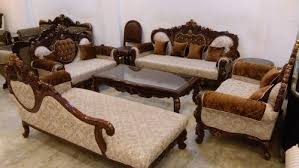 Find the latest collection of sofa sets with complete new fabric range at wooden street. Wooden Sofa Set At Best Price In New Delhi Delhi P P Design