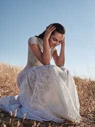 Go classic with heavy satin, romantic with floral lace or modern with crepe. Ethereal Costarellos Wedding Dresses Bridal Capsule Collection Spring 2021 Chic Stylish Weddings