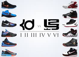 Even though kevin durant is currently out with a torn acl, the new new yorker (or should we say brooklyner) has been given all the love. Comparing The Nike Kd And Lebron Through The First Six Models Sneakernews Com