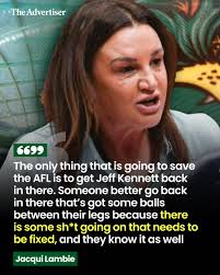 Strong words from the Tassie senator over the AFL's latest saga 😳 Jacqui  Lambie has blasted the league for ripping Tasmania apart and urged it to  'come back to the f***ing table'.