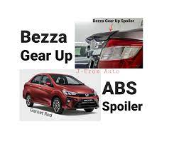 Perodua bezza gear up advance edition sugar brown. Perodua Bezza Gear Up Rear Spoiler With Paint S43 Granite Grey Lazada