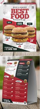 Restaurant Food Menu Table Tent Card Psd Psdfreebies Com Food Menu Restaurant Recipes Menu Restaurant