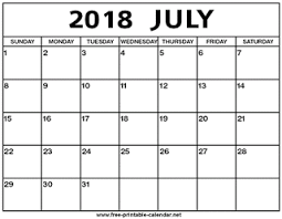 Free Printable Calendar July 2018 Printable Calendar July Free Printable Calendar November Calendar