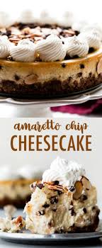 This Unbelievably Creamy Amaretto Cheesecake Is Baked In A Thick Almond Graham Amaretto Cheesecake Chocolate Graham Cracker Crust Homemade Graham Cracker Crust