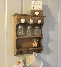 rustic wood mini dresser wall shelf