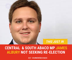 POLITICS: After serving just one term as the Member of Parliament for  Central and South Abaco, James Albury confirms he will not be seeking  re-election. Albury telling our Kyle Walkine he is