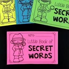 Secret Words Little Book Video English Lessons For Kids The Secret Book Preschool Learning Activities