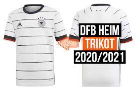 Das neue deutschland heimtrikot für die fußball euro 2021 ist wie üblich in weiß gehalten und besteht ansonsten vorwiegend aus schmalen schwarzen querstreifen. Das Ist Das Deutschland Trikot Fur Die Em 2021 Dfb Home Trikot