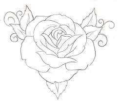 Tattoo Flash And Sketches By Metacharis On Deviantart Simple Rose Tattoo Sketches Rose Tattoo Stencil