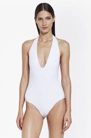 Halter Neck Plunge Swimsuit