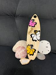 Even with a pop of color or pattern with paint or wallpaper, a bare wall just feels incomplete. 9 Mahalo Surfboard Wall Hanging Mahalo Surfboard Etsy