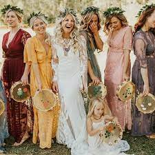 Witchywedding Uncoventionalwedding Fashionandhealth Products Wellnessproducts Jewel Bohemian Bridesmaid Dress Bridesmaid Dresses Boho Bohemian Bridesmaid