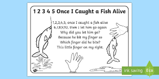 Touch device users, explore by touch or with. Free 1 2 3 4 5 Once I Caught A Fish Alive Coloring In Sheet