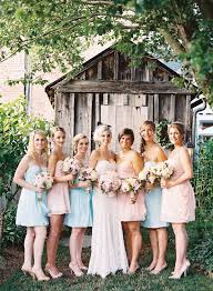Pretty Maids In Pink Blue Adam Barnes Wedding Baby Blue Weddings Pink Blue Weddings Virginia Weddings