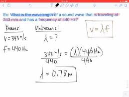 Sample problem 3) a wave has wavelength of 10 m and a speed of 340 m/s. How To Solve A Wave Speed Equation Problem Easy Youtube