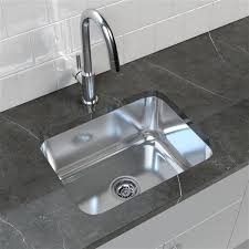 Topmount vs undermount kitchen sink. Cantrio Koncepts Stainless Steel Undermount Kitchen Sink 17 75 X 23 Kss 516 Rona