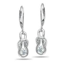 Love Knot 14k White Gold Diamond Knot Earrings 1 4 Ctw Knot Earrings Jewelry Knots White Gold Diamonds