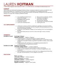 Best Professor Resume Example Livecareer
