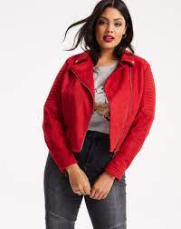 Suedette Biker Jacket Simply Be Usa Jackets Jacket Outfits Faux Suede Biker Jacket