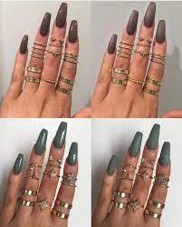 Ig Victoriaoliviaxo Gloss Vs Matte Nails Fake Nails Chrome Nails Designs