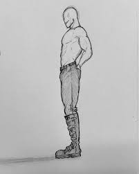 Black And White Anime Boy Side View On Instagram Haha I Really Like Drawing Side View Full Bodies Don T Judge Me Art Artist Artwo Male Body Drawing Side View Drawing Anime Side View