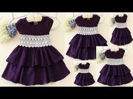 Diy Designer Two Layer Baby Frock Full Tutorial Youtube Kids Frocks Design Trendy Blouse Designs Kids Frocks
