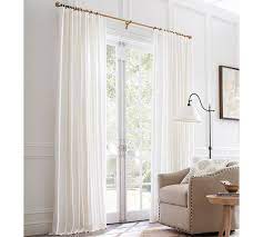Pure cotton velvet lined with white 80% polyester, 20% cotton blackout lining. Dupioni Silk Rod Pocket Blackout Curtain Pottery Barn