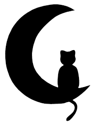 Pochoir Tattoo Ephemere Chat Et Lune Dessin Chat Dessin Chat Facile Lune Dessin