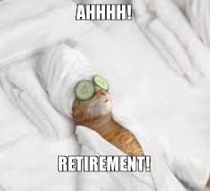 Ahhhh Retirement Pampered Cat Meme Make A Meme Teacher Memes Funny Teacher Memes Cat Memes