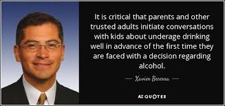 Xavier Becerra quote: It is critical that parents and other ... via Relatably.com