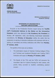 But as you plan to advance career wise, … Kuccps News Breaking News Re Opening Of Colleges And Facebook