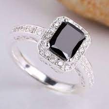 Black Onyx Wedding Ring Black Onyx Engagement Ring Onyx Engagement Ring Onyx Engagement