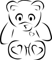 Free returns high quality printing fast shipping Drawn Teddy Bear Stencil Teddy Bear Outline Png Clipart Full Size Clipart 1137765 Pinclipart