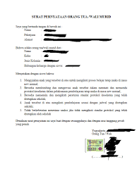 Adapun contoh surat ini masih terbagi ke dalam beberapa jenis, seperti contoh surat izin tidak masuk kerja, contoh surat izin tidak masuk sekolah, sampai dalam hal inilah surat persetujuan orang tua/wali untuk kegiatan sekolah memiliki peran penting bagaimana orang tua memberi tanggapan. Unggah Surat Pernyataan Orang Tua Wali Peserta Didik Kelas Ix Tahun Pelajaran 2020 2021 Smp Negeri 15 Yogyakarta
