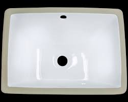 u1611 white rectangular porcelain sink